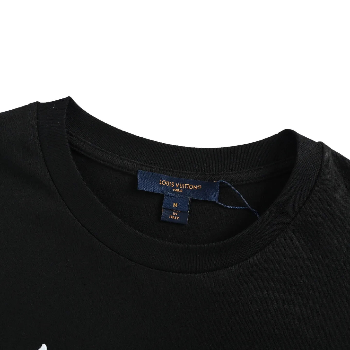 Louis Vuitton/Louis Vuitton 26ss signature letter embroidered short sleeves